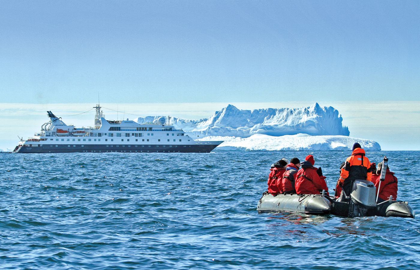 Take the Nat Geo Orion luxury cruise ship to Antarctica