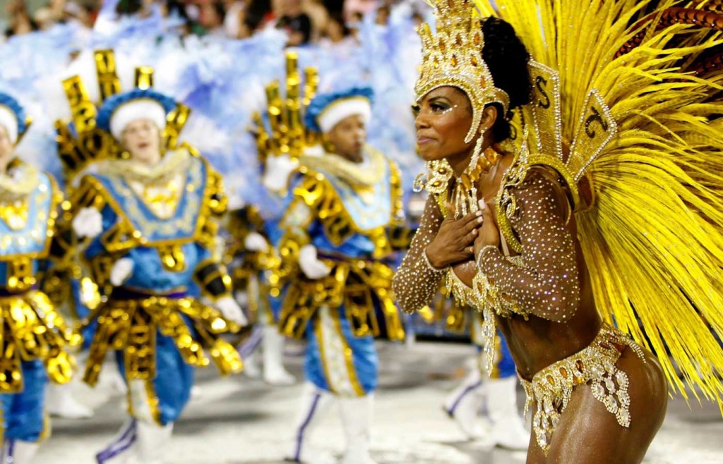 Rio Carnival dancer in the Sambadrome