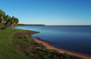 A beautiful coastline view of the Ibera Wetlands in Puerto Valle, Argentina