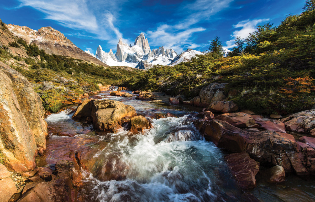 glaciares fitz argie cascada rio chalten americas argentine orangepuzzle humboldttravel humboldt