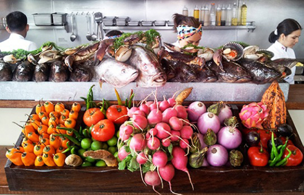 Local ingredients at La Picanteria, Lima, Peru.