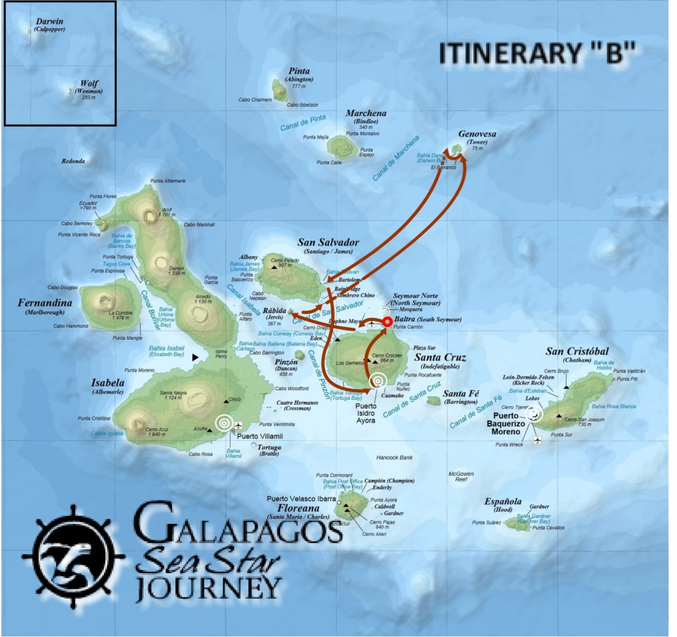 Sea Star Journey Itinerary B - Humboldt Travel