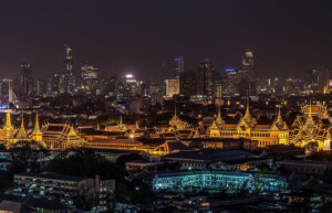 Royal Palace at night, Bangkok, Thailand