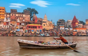 Holy ghats of Varanasi, India