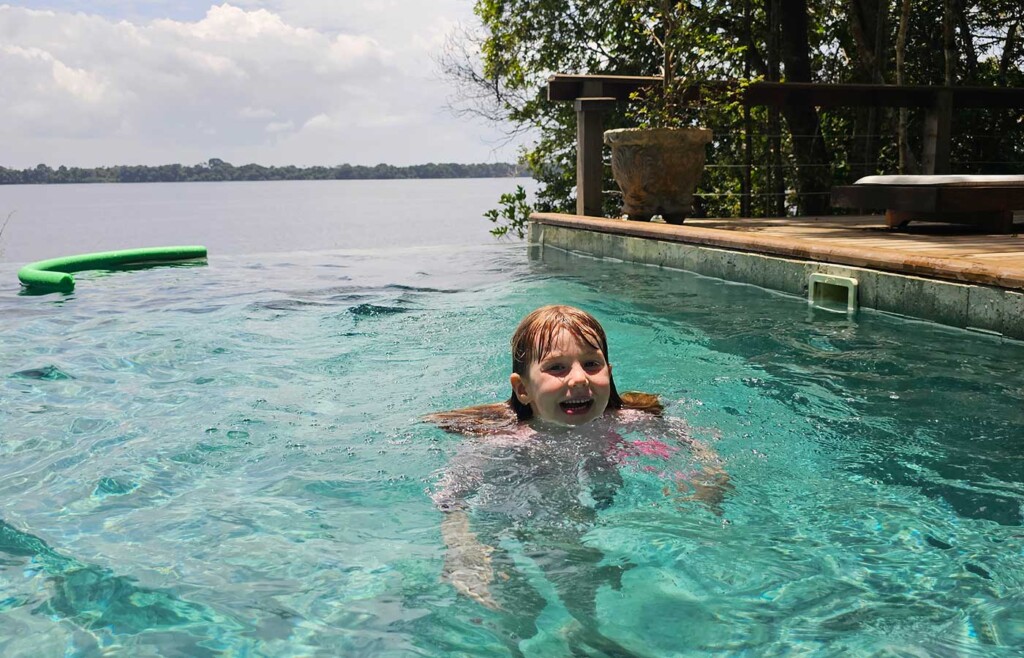 Anavilhanas Jungle Lodge pool, Amazon, Brazil