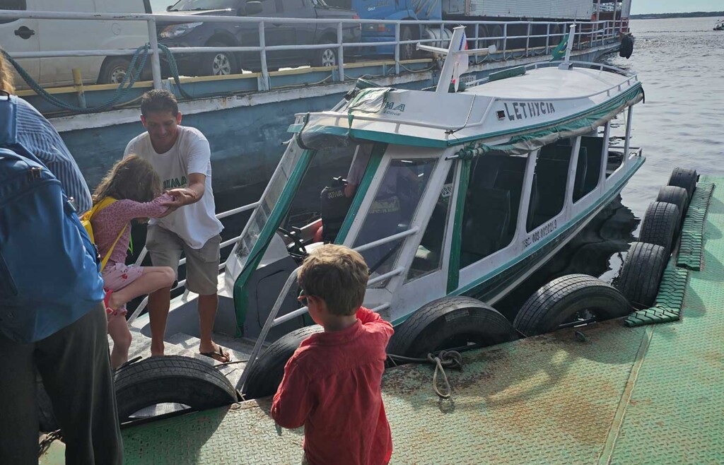 Boat to Juma Lodge, Amazon, Brazil